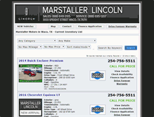 Tablet Screenshot of marstallermotorswaco.com